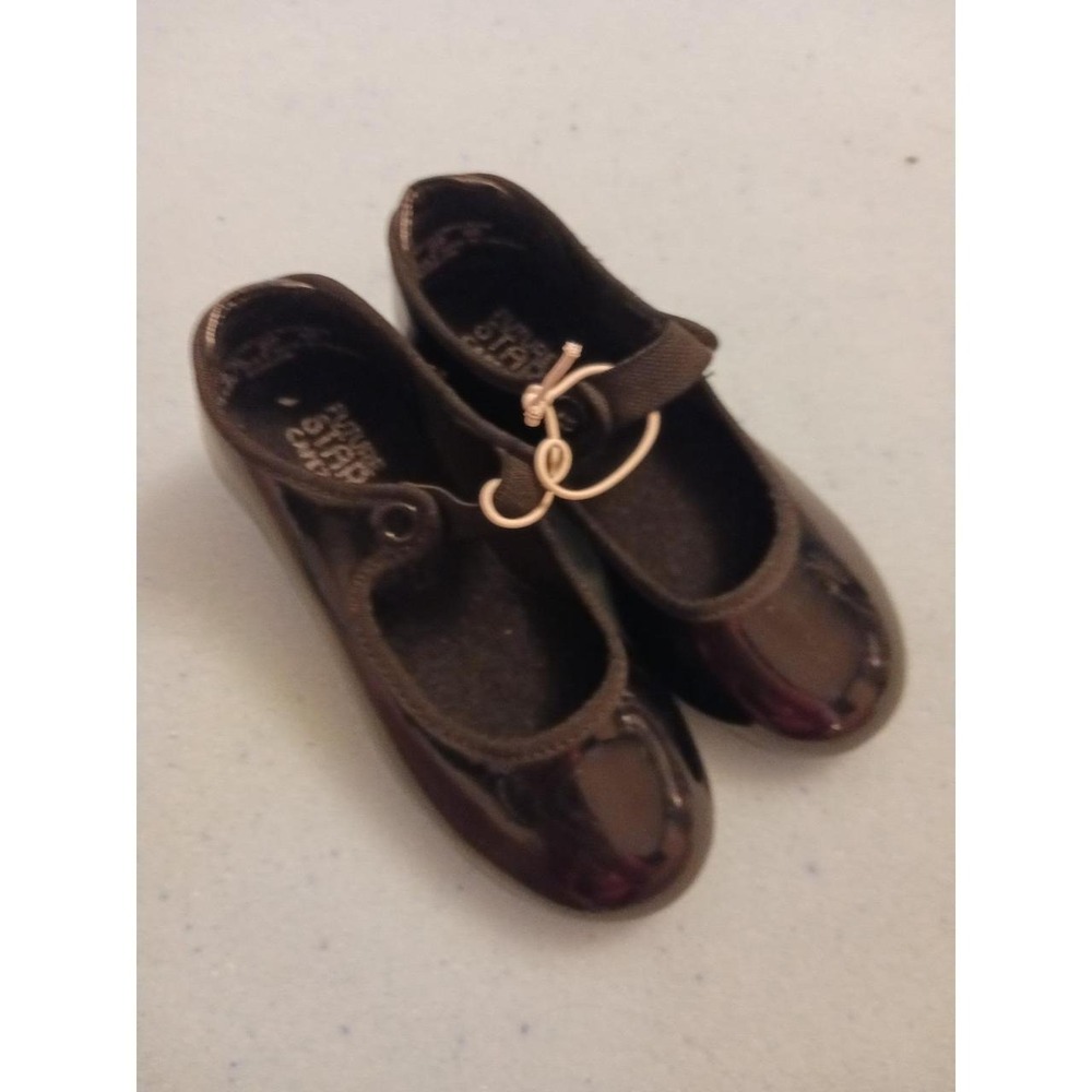 NEW Future Star by Capezio Toddler Girls Black Patent Leather Tap Shoes, Size ,8